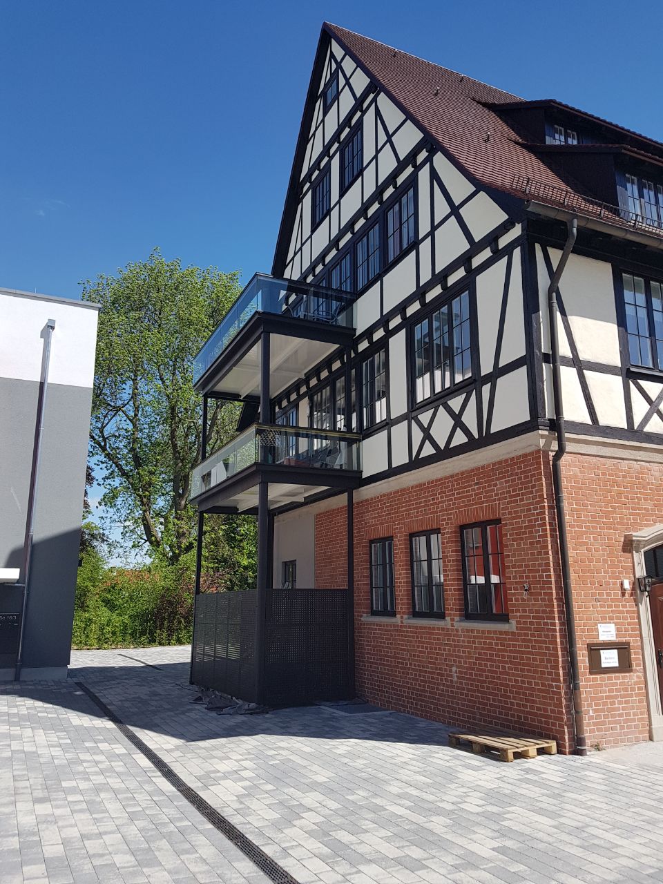 Vorstellbalkon im Denkmalschutz